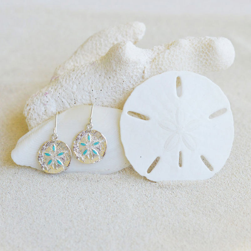 Sand Dollar Drop Earrings